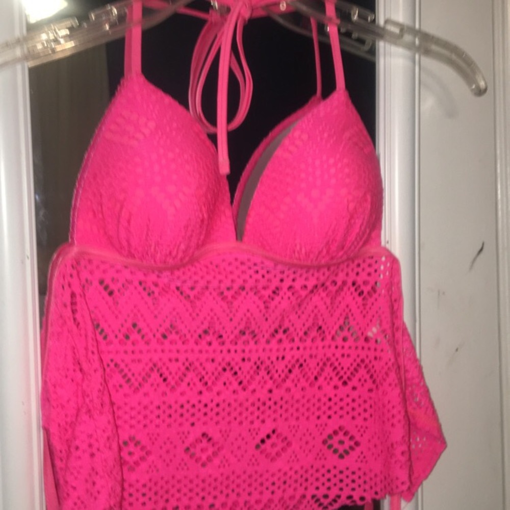Pink bathing suit top